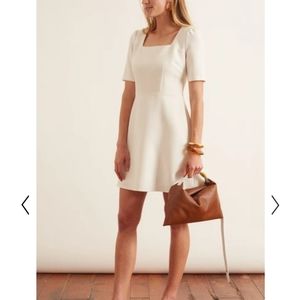 Gal Meets Glam Kylie Dress Soft White NWT